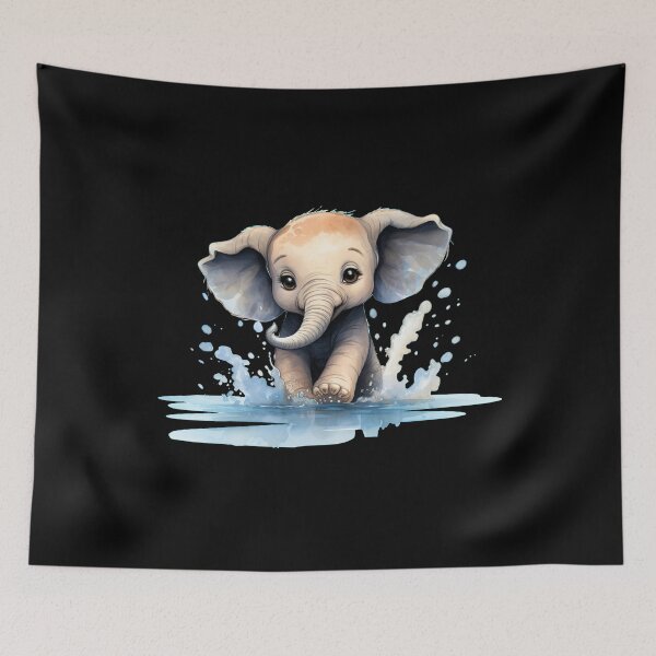 Item preview, Baby Elephant designed and sold by ElephantVibes.