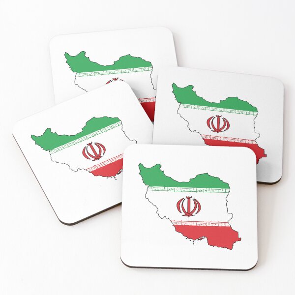Item preview, Iran country shape flag designed and sold by Rachael Taylor.