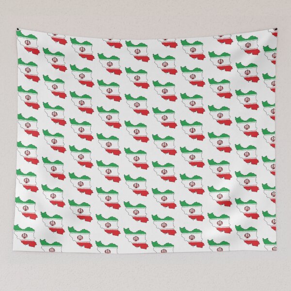 Item preview, Iran country shape flag designed and sold by Rachael Taylor.