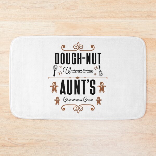 Item preview, Dough-nut Underestimate Aunt's Gingerbread Game - Aunt's Gingerbread Cookies (Gingerbread and Black Design) designed and sold by Spiprinto.