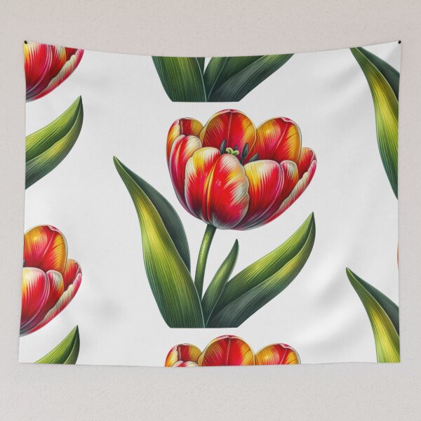 Artikelvorschau, Tulpen-Aquarellmalerei entworfen und verkauft von Star-Fragment.