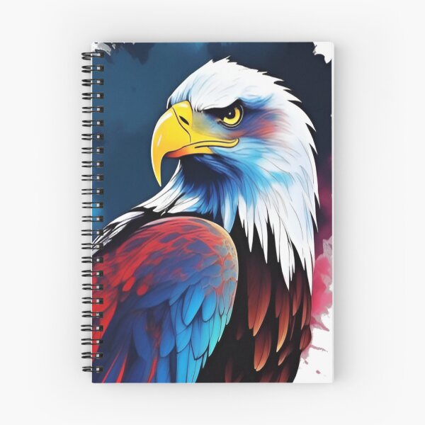 Artikelvorschau, Dynamische Majestät: Blauer und roter Eagle Splatter entworfen und verkauft von aguia-est-123.
