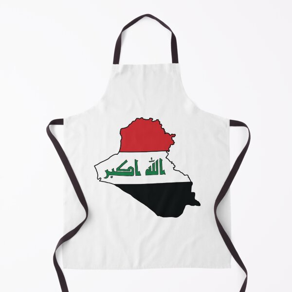 Item preview, Iraq country shape flag designed and sold by Rachael Taylor.