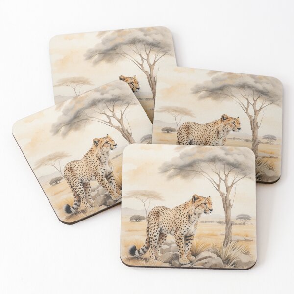 Item preview, 006 Cute Cheetah in a Serengeti Scene designed and sold by Alexis Art Collection.