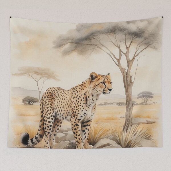 Item preview, 006 Cute Cheetah in a Serengeti Scene designed and sold by Alexis Art Collection.