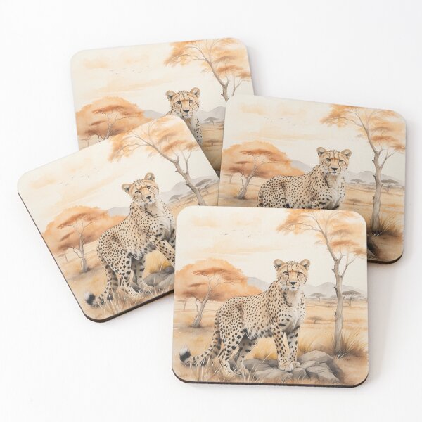 Item preview, 007 Cute Cheetah in a Serengeti Scene designed and sold by Alexis Art Collection.