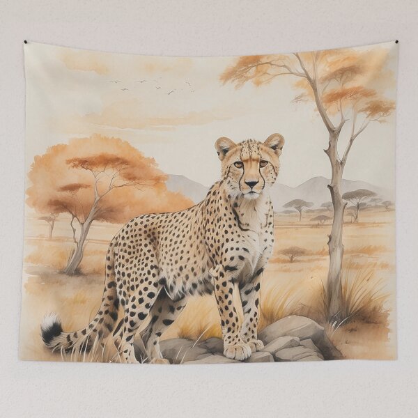 Item preview, 007 Cute Cheetah in a Serengeti Scene designed and sold by Alexis Art Collection.