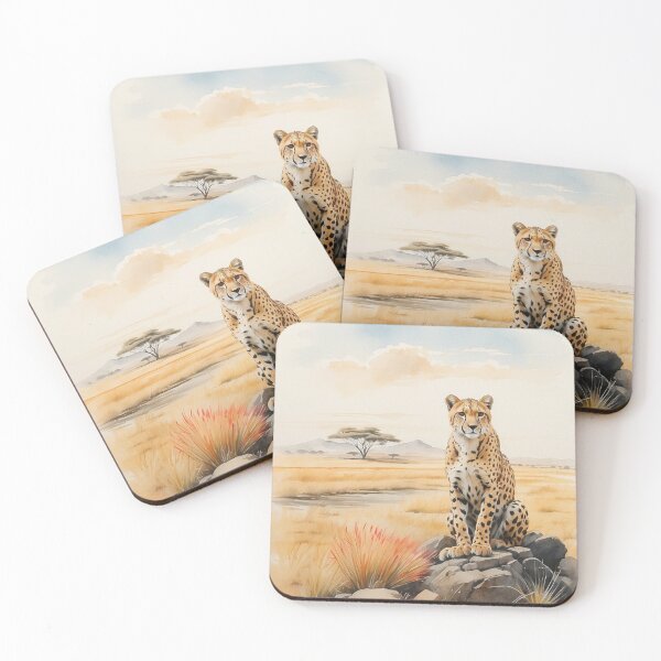 Item preview, 008 Cute Cheetah in a Serengeti Scene designed and sold by Alexis Art Collection.