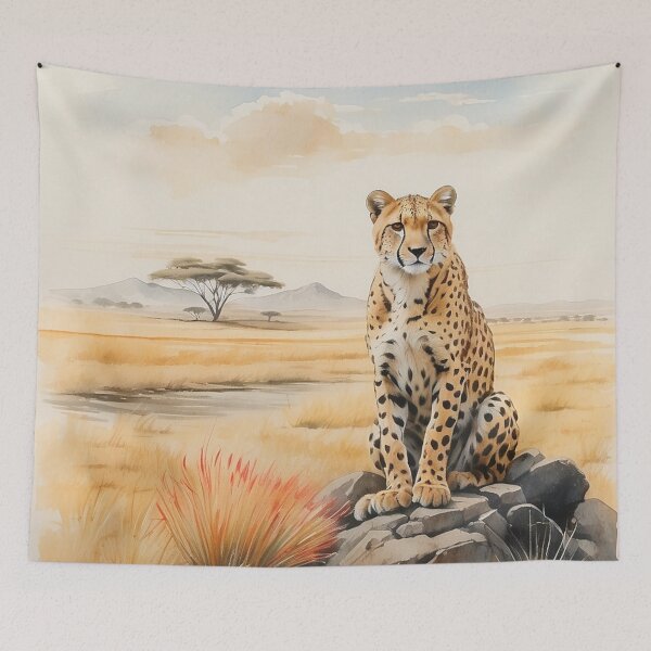 Item preview, 008 Cute Cheetah in a Serengeti Scene designed and sold by Alexis Art Collection.