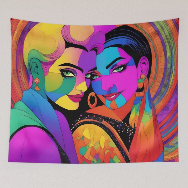 Item preview, Vintage Lesbian Velvet: Empowering Portrait Individuality and Connection designed and sold by whimsiqueer.