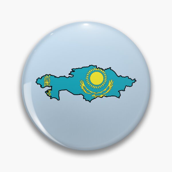 Item preview, Kazakhstan country shape flag designed and sold by Rachael Taylor.