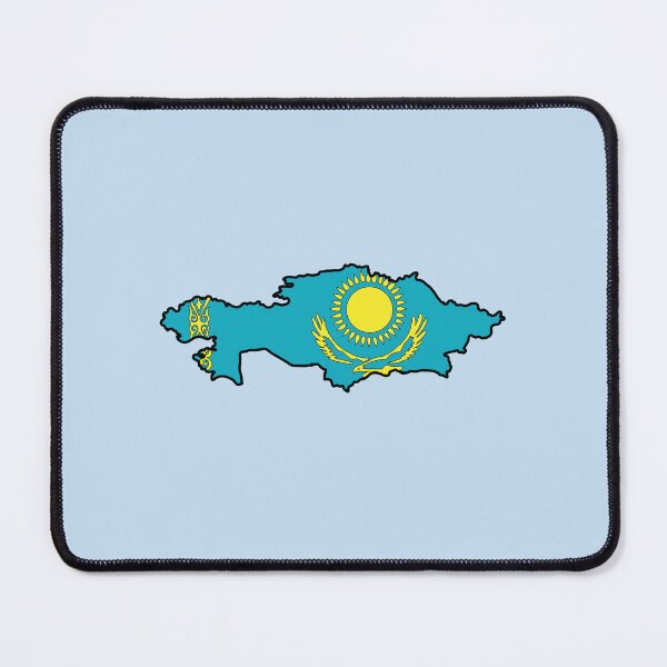 Item preview, Kazakhstan country shape flag designed and sold by Rachael Taylor.