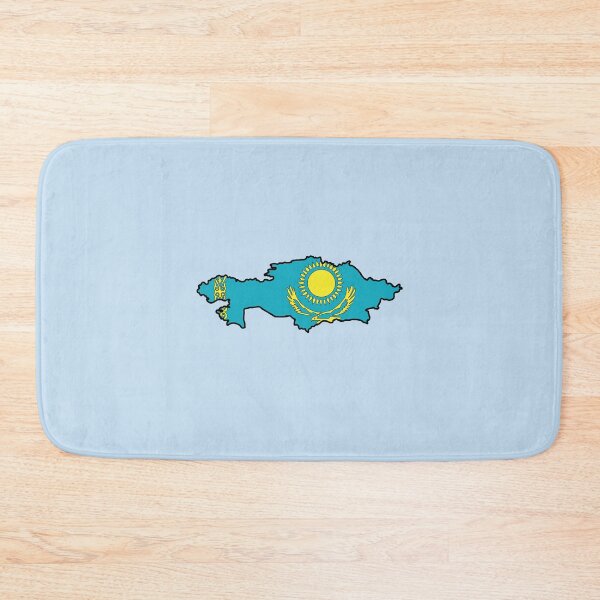 Item preview, Kazakhstan country shape flag designed and sold by Rachael Taylor.