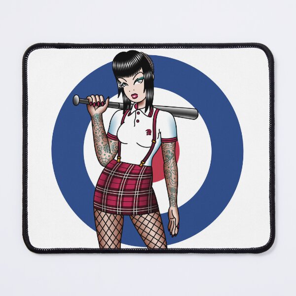 Item preview, Salty-Dog American Traditional Skinhead Girl designed and sold by salty-dog.