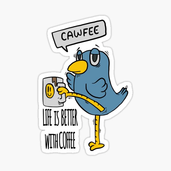 Item preview, Blue bird and coffee designed and sold by feelboy.