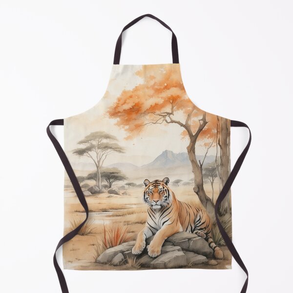 Item preview, 003 Cute Tiger in a Serengeti Scene designed and sold by Alexis Art Collection.