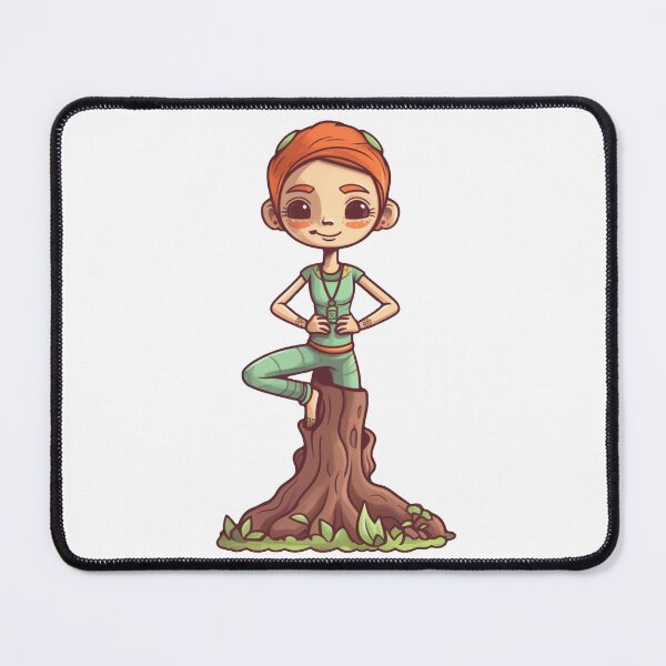 Item preview, Forest Balance - Whimsical Tree Pose Character Art designed and sold by NovaGenArt.