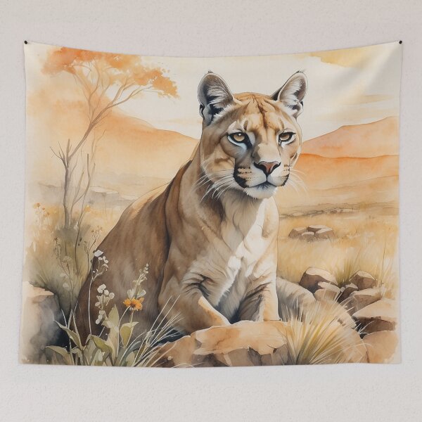 Item preview, 001 Cute Puma in a Serengeti Scene designed and sold by Alexis Art Collection.