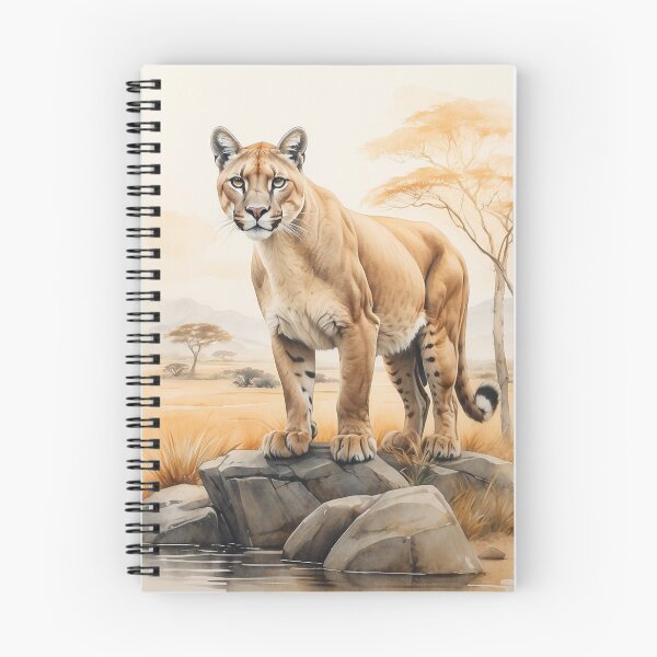 Item preview, 002 Cute Puma in a Serengeti Scene designed and sold by Alexis Art Collection.