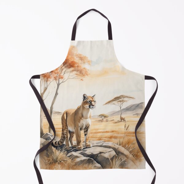 Item preview, 003 Cute Puma in a Serengeti Scene designed and sold by Alexis Art Collection.