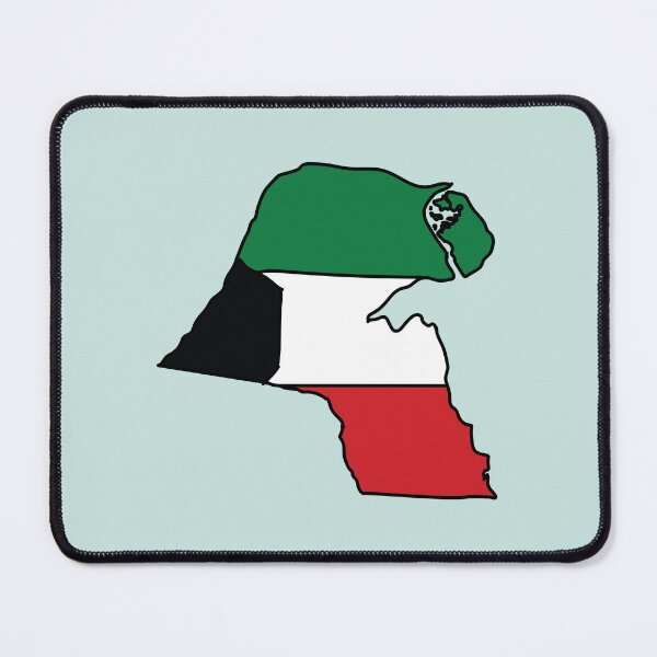 Item preview, Kuwait country shape flag designed and sold by Rachael Taylor.
