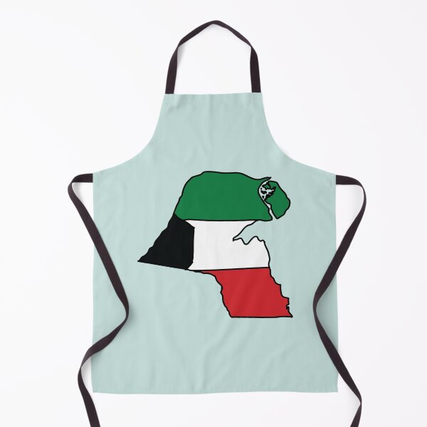 Item preview, Kuwait country shape flag designed and sold by Rachael Taylor.