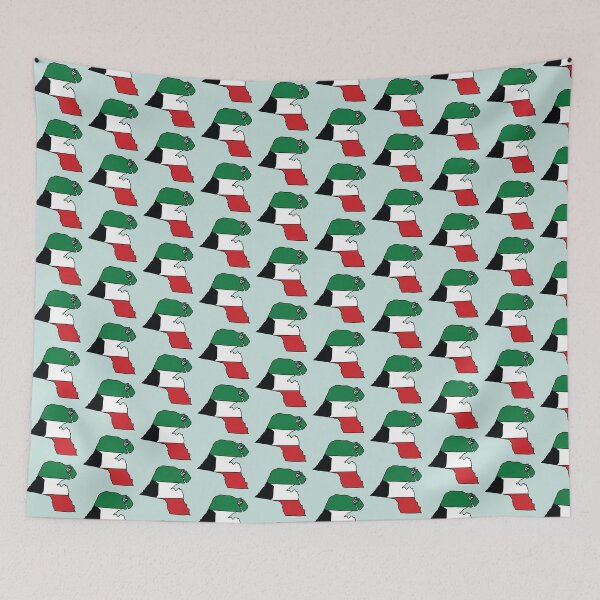 Item preview, Kuwait country shape flag designed and sold by Rachael Taylor.