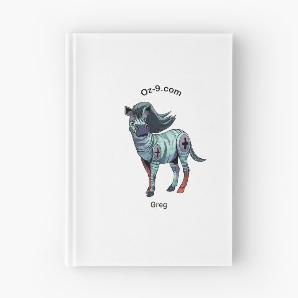 Item preview, Oz 9 podcast Greg the robot zebra (transparent background) designed and sold by oz9olivia.