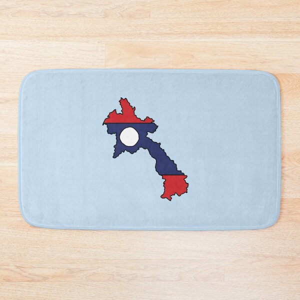 Item preview, Laos country shape flag designed and sold by Rachael Taylor.