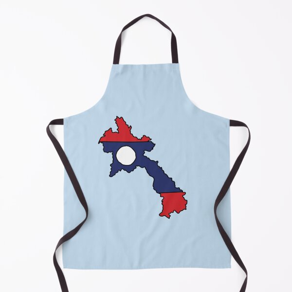 Item preview, Laos country shape flag designed and sold by Rachael Taylor.