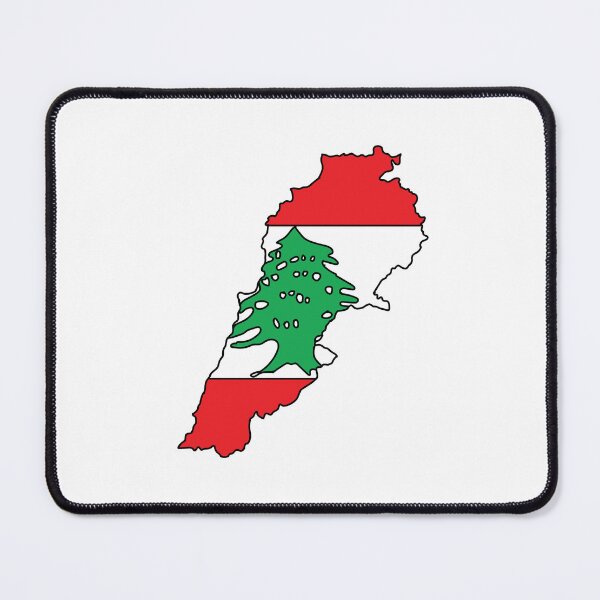 Item preview, Lebanon country shape flag designed and sold by Rachael Taylor.