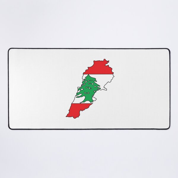 Item preview, Lebanon country shape flag designed and sold by Rachael Taylor.