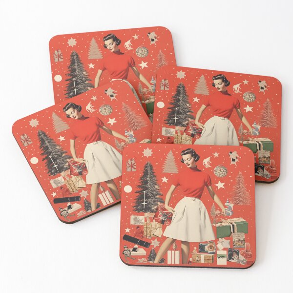 Aperçu de l'œuvre Collage de Noël rétro créée et vendue par Offset Vinyl Film.
