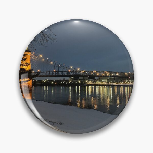 Item preview, Snowy Banks and the Roebling Bridge  designed and sold by Dr. Virginia Braden.
