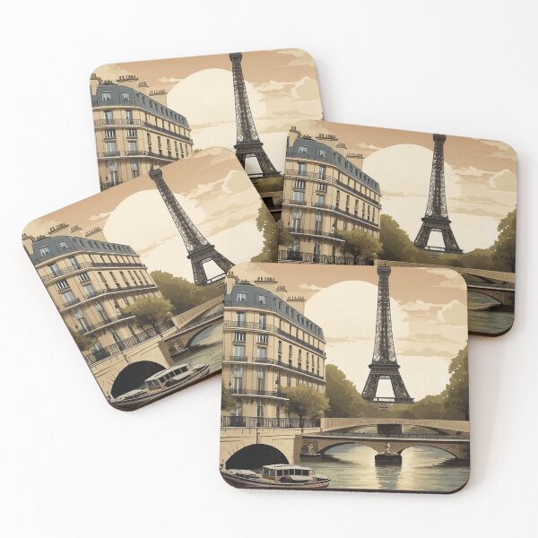 Artikelvorschau, 002 Vintage Paris Travel Poster Design entworfen und verkauft von Alexis Art Collection.