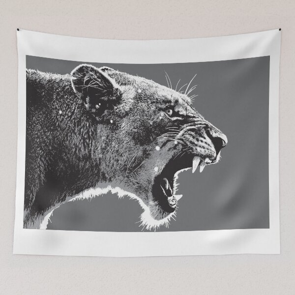 Item preview, Lion - Black designed and sold by Gary Hogben.