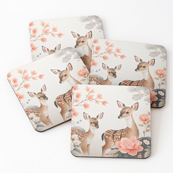Item preview, 001 Ink Wash Painting of a Cute Baby Deer designed and sold by Alexis Art Collection.