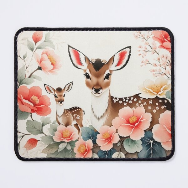 Item preview, 002 Ink Wash Painting of a Cute Baby Deer designed and sold by Alexis Art Collection.