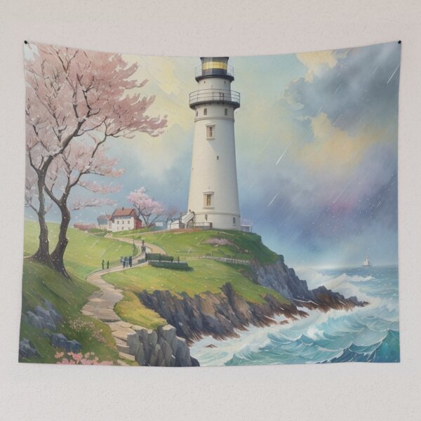 Item preview, 001 Lighthouse Painting designed and sold by Alexis Art Collection.