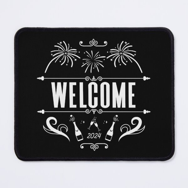 Item preview, Welcome 2024 - Vintage-Style New Year Celebration (White Design) designed and sold by Spiprinto.