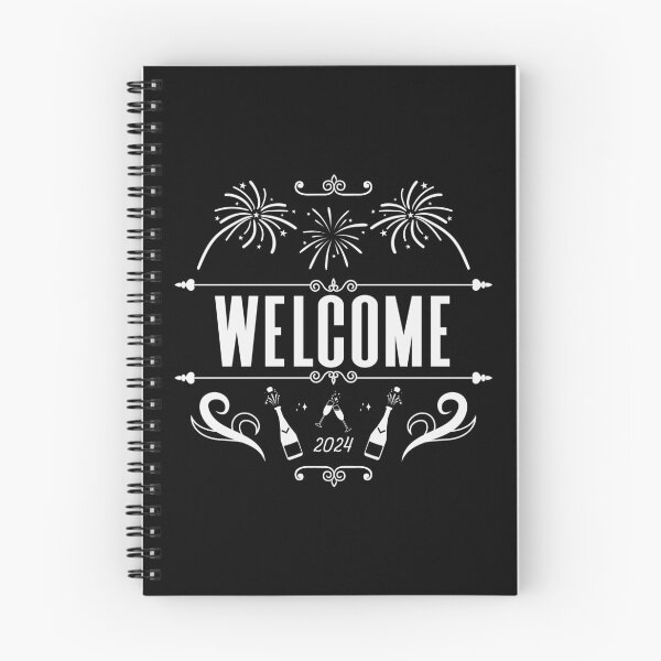 Item preview, Welcome 2024 - Vintage-Style New Year Celebration (White Design) designed and sold by Spiprinto.