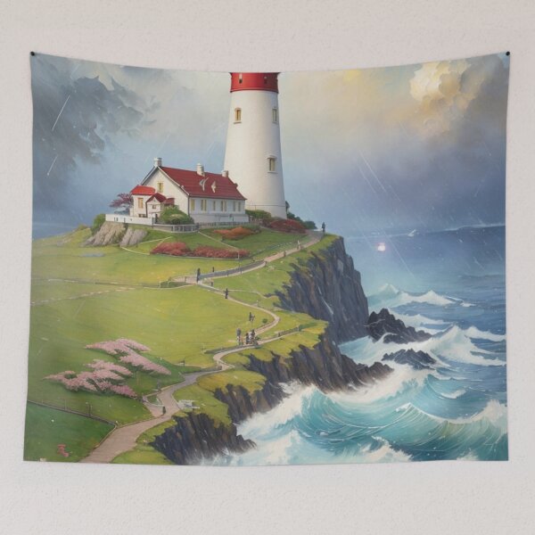 Item preview, 002 Lighthouse Painting designed and sold by Alexis Art Collection.