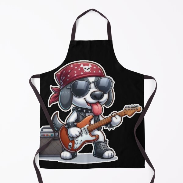 Item preview, Punk Pooch: Rocking Canine Groove with Guitar and Bandana designed and sold by Arte Cartoon From TagTeam Group.