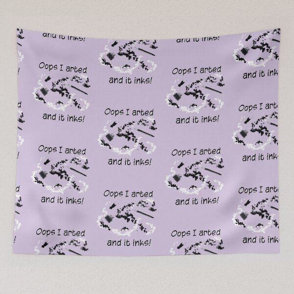 Item preview, Oops I arted and it inks!  Black and white.  designed and sold by K Mussack.