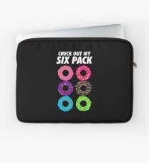 Check Out My Six Pack Funny Donut Shirt Laptop Sleeve