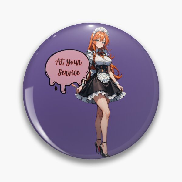 Item preview, Ginger Maid Waifu designed and sold by Anime-Community.