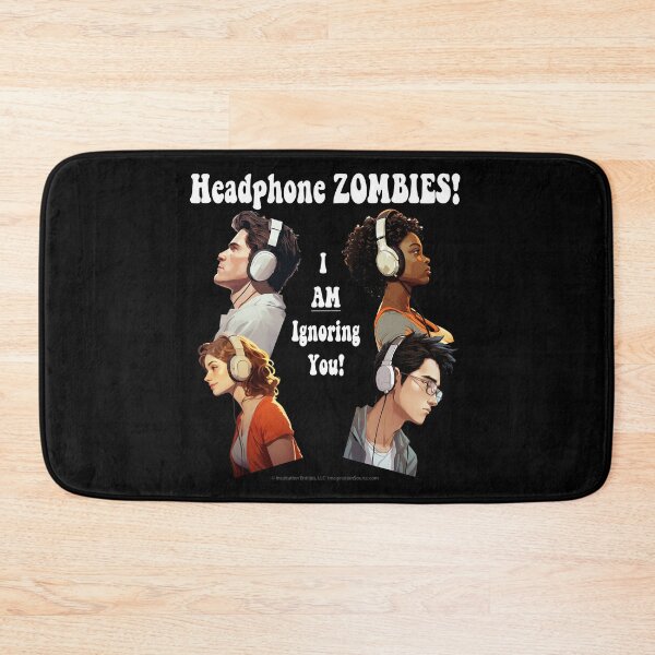 Item preview, Headphone Zombie -  For DARK Backgrounds designed and sold by The Imagination Source™.