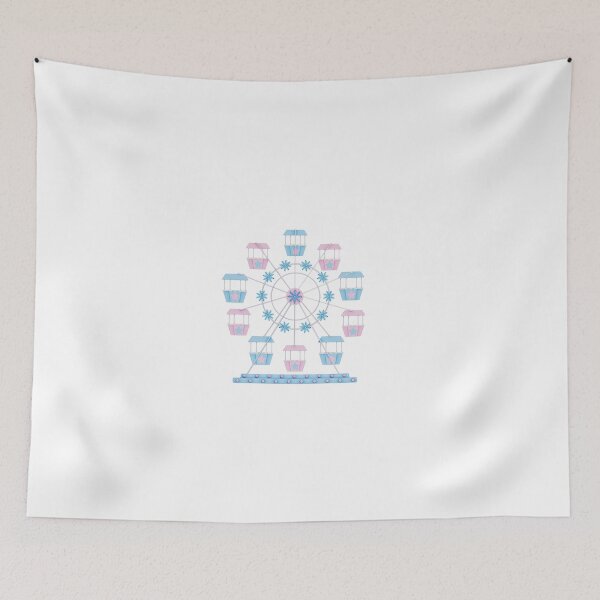 Item preview, Christmas carnival winter theme , pastel style - Ferris wheel designed and sold by EyestudioDesign.