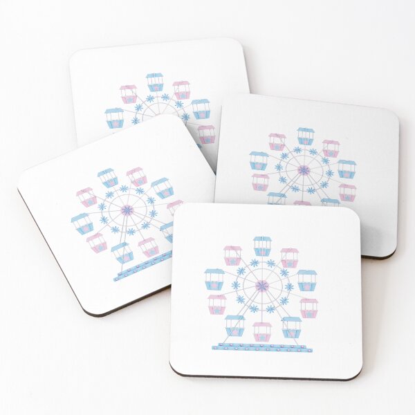 Item preview, Christmas carnival winter theme , pastel style - Ferris wheel designed and sold by EyestudioDesign.