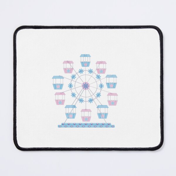 Item preview, Christmas carnival winter theme , pastel style - Ferris wheel designed and sold by EyestudioDesign.